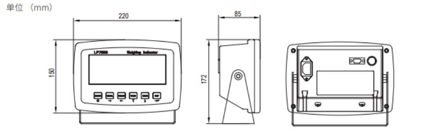 LP7553稱重（chóng）儀表規格尺寸